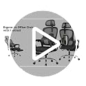 Ergonomic Office Chair with Footrest & Mesh Back, Reclines 90-145°, Black Silver