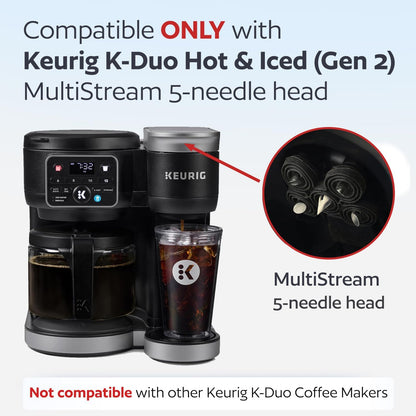 Skiennix Reusable K Cups - Eco-Friendly Coffee Filters for Keurig K-Duo | Perfect for Hot & Iced Coffee
