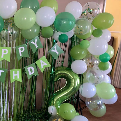 Skiennix 40-Inch Green Number 3 Balloons - Self-Inflating Foil Mylar for Birthday Parties & Anniversaries