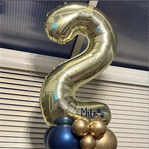 Champagne Gold Number 7 Balloon - Self-Inflating Foil | Light Gold Helium Balloon for 7th Birthday & Graduation Celebrations