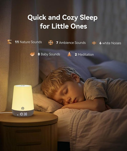 Dreamegg Nite 1 - Baby Sound Machine & Sleep Trainer | 34 Soothing Sounds, App Control, Night Light