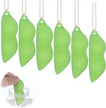 Mabor Magic Beans Bottle Cleaner - 6Pcs Reusable Sponge Brushes for Small Mouth Bottles