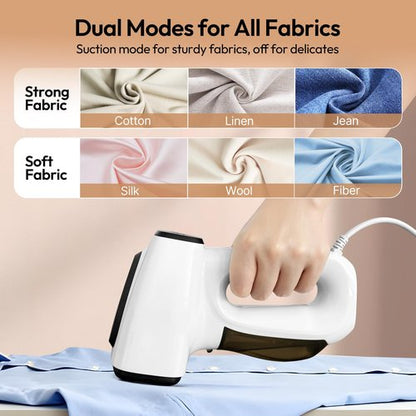 BOCT 3500Pa Vacuum Steamer for Clothes - 2 in 1 Portable Suction Handheld Vacuum Iron,30s Rapid Preheating,Auto-off,Light Steamer for Travel/Home