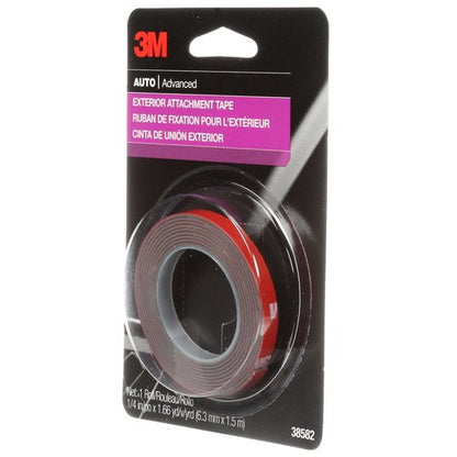 3M Auto Exterior Attachment Tape, 38582, 1/4 in x 5 ft