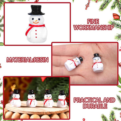 Liliful 150 Pcs Mini Snowman Christmas Figurines – Classic Style, Variation of THIS listing: 150+Classic