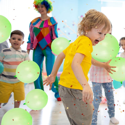 Punch Balloons - 36 Pcs Green Set with Rubber Band Handle for Easy Grip | Perfect for Kids' Parties & Outdoor Fun