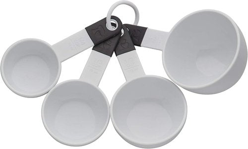 KitchenAid Measuring Cups - Classic Set of 4 in White and Black for Accurate Cooking Measurements
