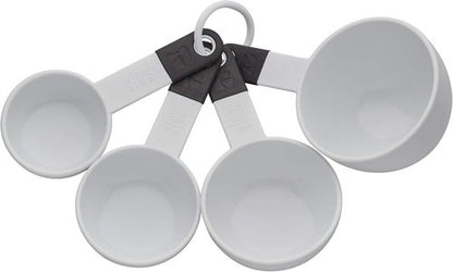 KitchenAid Measuring Cups - Classic Set of 4 in White and Black for Accurate Cooking Measurements