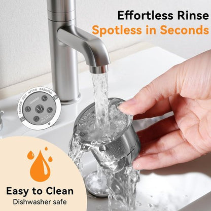 CAPMESSO Reusable K Cups for Keurig - 4 Stainless Steel Coffee Pods with 5-Hole Filters | BPA-Free & Durable