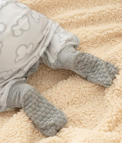 Love to Dream Organic Cotton Sleeveless Sleep Suit - 0.2 TOG in Gray Daydream for Comfort
