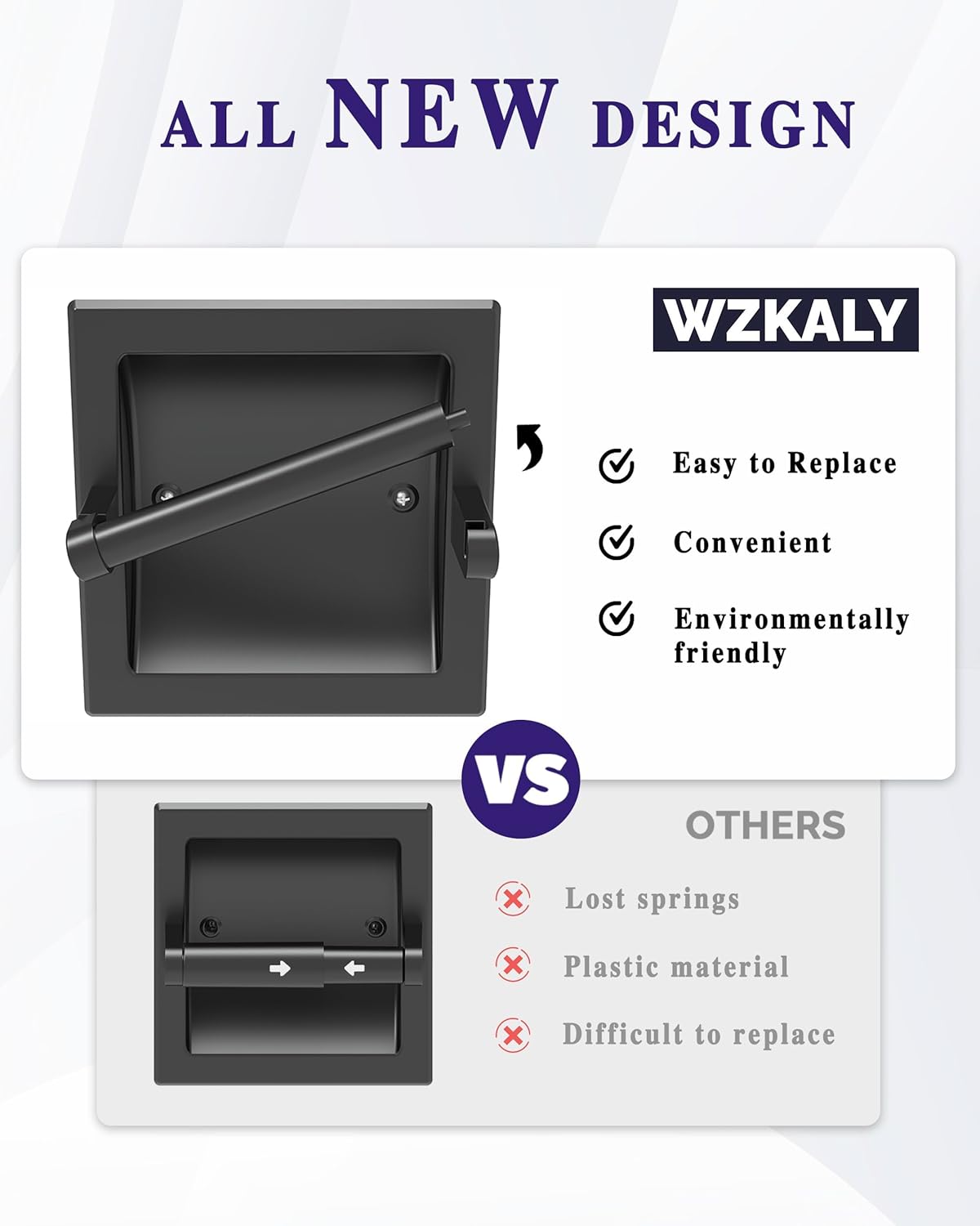 Skiennix Matte Black Toilet Paper Holder - Pivoting Wall Mount for Large Rolls | Stainless Steel Design