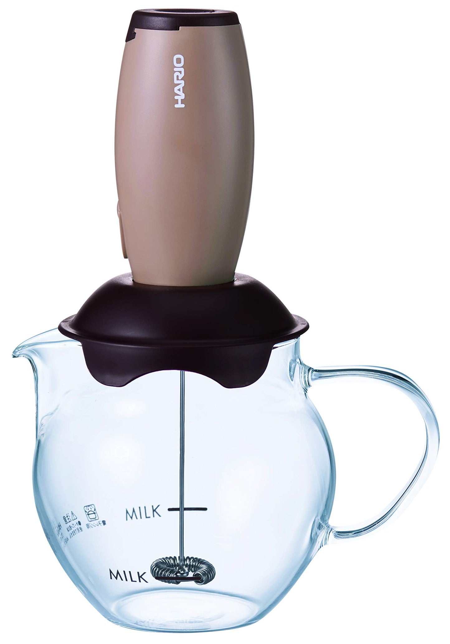 Hario "Z" Milk Frother, Brown