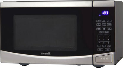 Avanti Microwave Oven - 900 Watts Compact Design with 10 Power Levels & Speed Defrost | 0.9 Cu.Ft. Stainless Steel