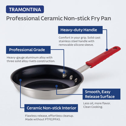 Tramontina Nonstick and Ceramic Professional Pans (Black/Red/Gray)