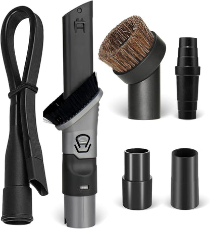 Shark Vacuum Cleaner Attachments - 6PCS 2-in-1 Crevice & Dusting Brush Set | Compatible with HV322, HV320, NV600