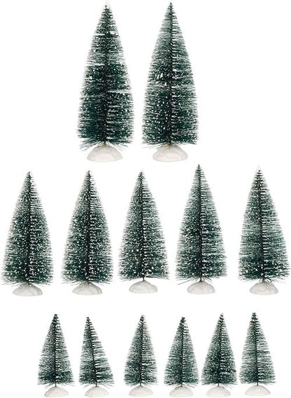 Mark Feldstein & Associates LED Tea Light Winter Village - 31-Piece Porcelain Christmas Figurine Set