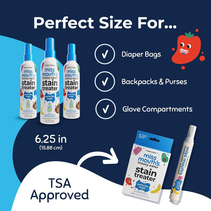 Miss Mouth's Messy Eater Stain Treater Spray - 4oz Stain Remover for Newborns & Babies | Effortlessly Removes Food, Grease & Coffee Stains
