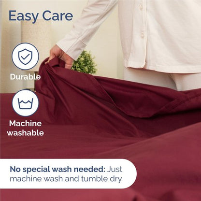 Twin XL Size 3 Piece Sheet Set - Comfy Breathable & Cooling Bed Sheets Set - Hotel Luxury Bedding for Women, Men, Kids, Teens, Boys & Girls - Deep Pockets, Soft and Wrinkle Free - Oeko-Tex - Burgundy