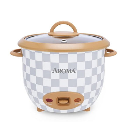 AROMA® Rice Cooker - 6-Cup One-Touch Design with PFAS-Free Nonstick Ceramic Surface | 1.5 Quarts