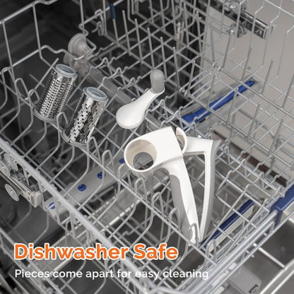 Cheese Grater Hand Crank, UHIYEE Rotary Parmesan Cheese Grater Cheese Shredder Handheld with Fine & Coarse Drums, Restaurant Cheese Grater Grinder with Handle for Hard Cheese Chocolate Nuts