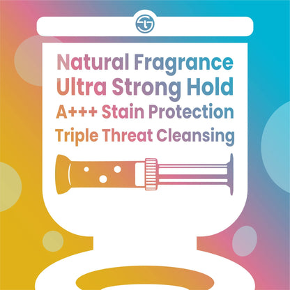 Simple Life Toilet Gel Stamp – Fresh Flower Scent, Anti-Limescale Toilet Cleaner Gel, Deodorizing & Long-Lasting Freshness, 32 Stamps Variety Pack