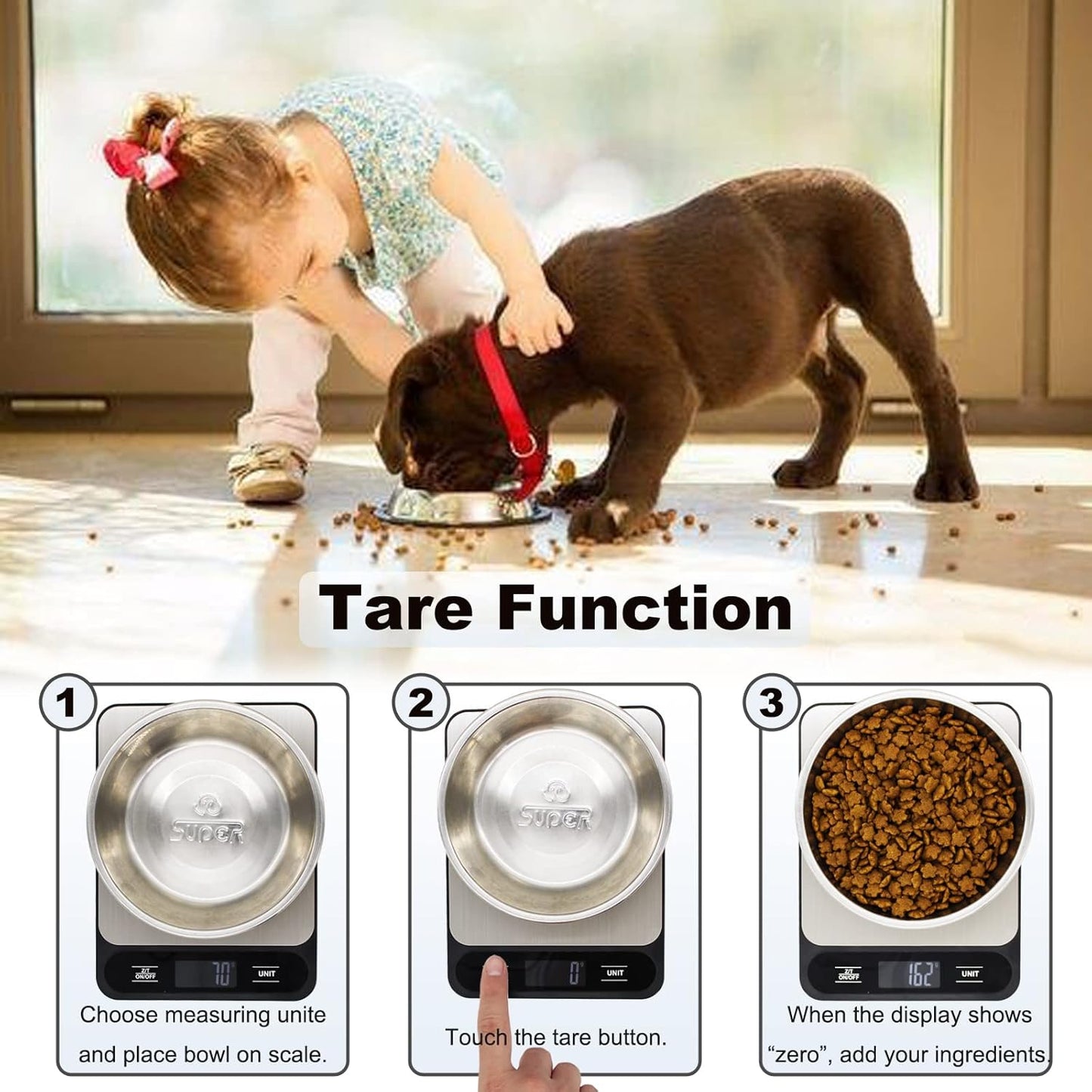 Skiennix Digital Kitchen Scale - 10kg/22lb Capacity for Accurate Grams & Ounces Measurements