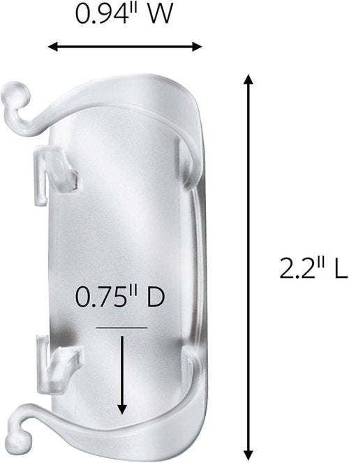 Command Large Cord Clips - Damage-Free Organization Solution | 4-Pack with 8 Clips Total