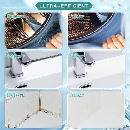 HIHWEM Mold Stain Remover Gel - Effective Washing Machine Seal Cleaner for Tiles & Grout | 10 Oz