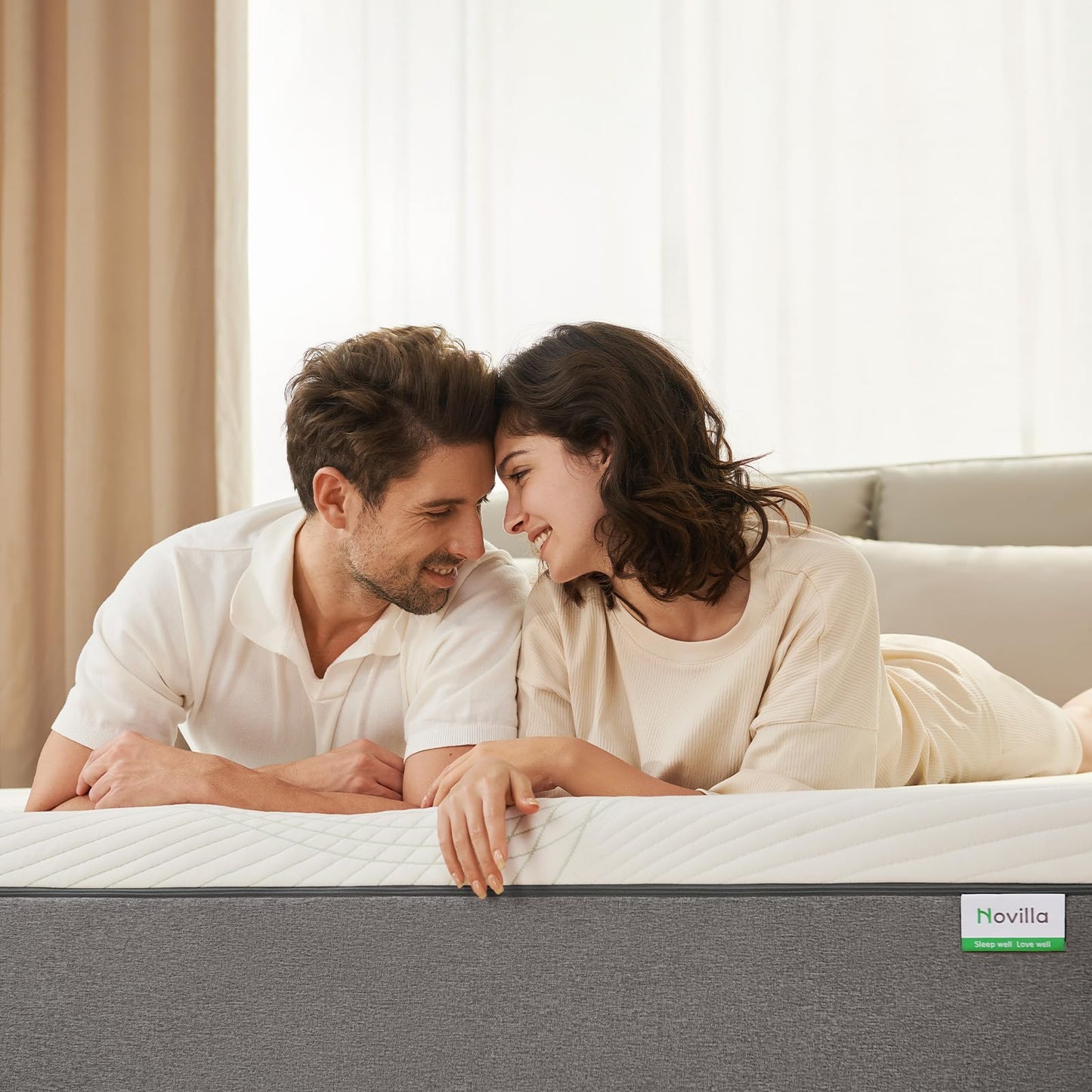 Novilla Queen Size Mattress, 10 Inch Gel Memory Foam Mattress for Plush Comfort, Pressure Relief, CertiPUR-US Certified, Mattress-in-a-Box, Embrace