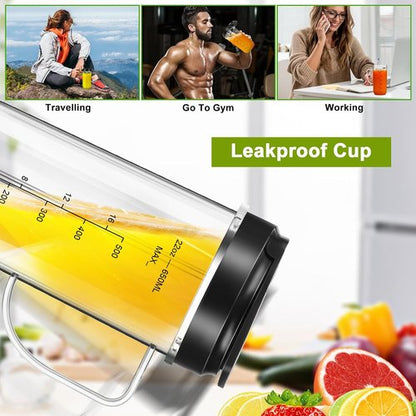 Magic Bullet Blender Cups - 22oz Tall Replacement Cups with Flip Top Lid & Cross Blade | 2 Pack