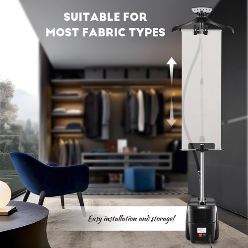 CGOLDENWALL Professional Garment Steamer - 1500W Powerful Steam, 70 Min Continuous Use, Fast 30s Heat-Up | Includes Fabric Brush & Accessories