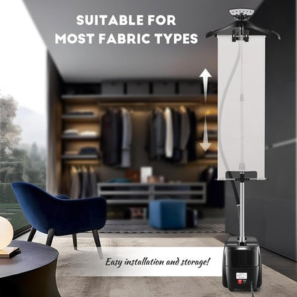 CGOLDENWALL Professional Garment Steamer - 1500W Powerful Steam, 70 Min Continuous Use, Fast 30s Heat-Up | Includes Fabric Brush & Accessories
