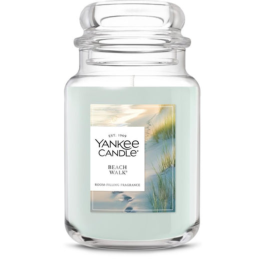 Yankee Candle Beach Walk Scented Candle, 22oz Large Jar with up to 150 Hour Burn Time, Giftable