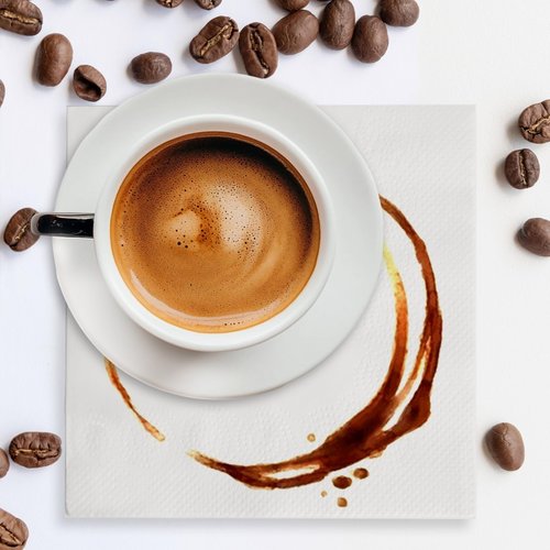 JINVOGREEN 1000 Count Cocktail Napkins Bulk 2-Ply White Beverage Paper Napkins Disposable for Bars, Lunch, Parties, Restaurant and Everyday Use - 5.3 x 5.3 Inch Folded