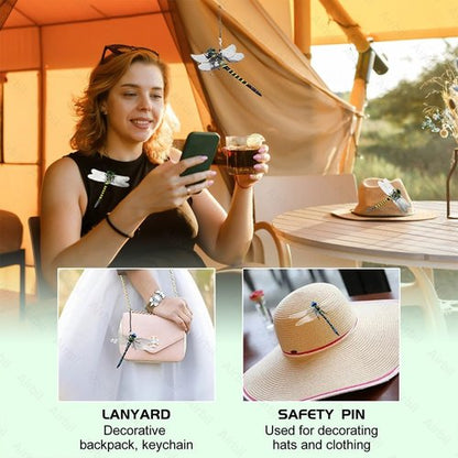 Dragonfly | Realistic 3D Bug Repellent Clips - Outdoor Decor for Garden & Camping