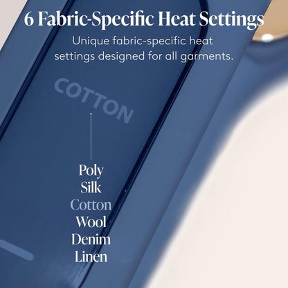 Nori Press Travel Steam Iron - Handheld Design with Steam Feature - No Ironing Board Needed - Navy