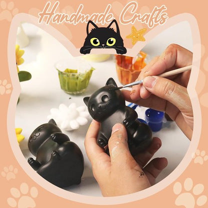 FOKCBOCM Con-Cat-ulations Desk Decor | Encouragement Gift for Graduates & Cat Lovers - Unique Collectible Figurine
