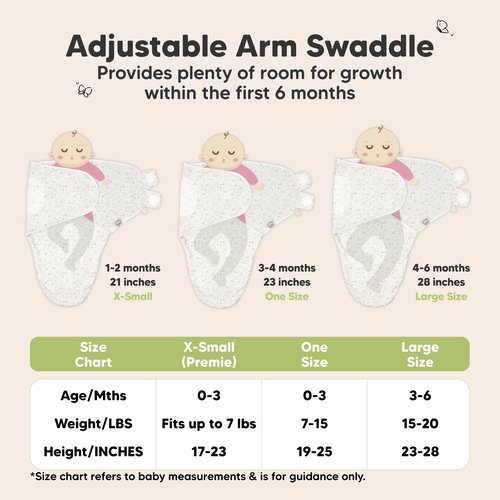3-Pack Organic Baby Swaddle Sleep Sacks - Swaddles for Newborns, Infant 0-3 Months, Baby Girls, Boys, Soft & Snug Newborn Sleep Sack, Nursery Swaddling Blankets (Prairie, OS)