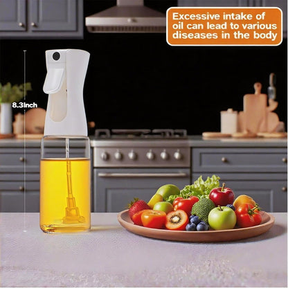 Skiennix Olive Oil Sprayer - 220ml Glass Dispenser with Continuous Spray & Portion Control for Cooking