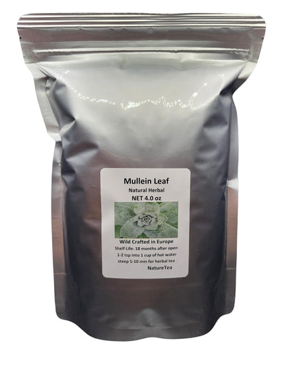 Mullein Leaf - Dried Verbascum thapsus Loose Tea from 100% Nature (4 oz)