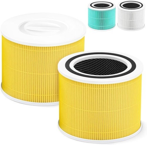 LEVOIT Core 300 Replacement Filter - 3-in-1 H13 True HEPA Air Filter for Pet Allergies | 2-Pack