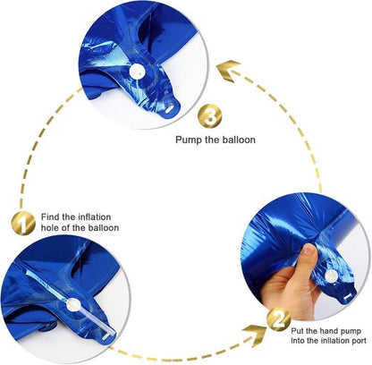 2026 Navy Blue Number Balloon - 40 Inch Party Decoration for New Year's Eve & Graduation Celebrations
