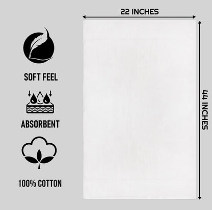 ZUPERIA White Bath Towels Bulk 12 Pack (22 x 44 Inches) - 100% Cotton Economy Light Weight Towels for Commercial Use - Quick Dry, Ultra-Soft, and Absorbent Bulk Towels