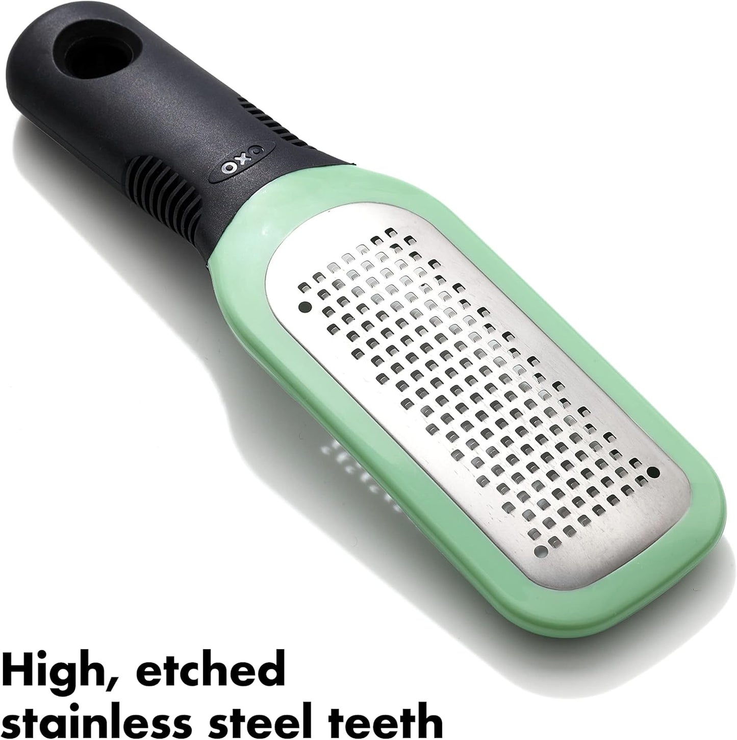 OXO Good Grips Ginger & Garlic Grater - Etched Design for Effortless Grating | Durable Kitchen Tool