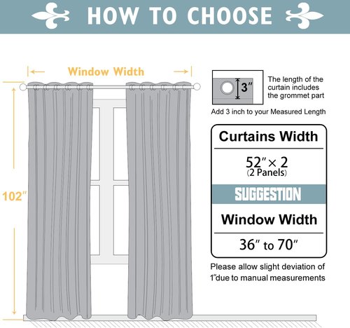 ChrisDowa Blackout Curtains - Thermal Insulated Room Darkening Panels | 102 Inches Long, Royal Blue (Set of 2)