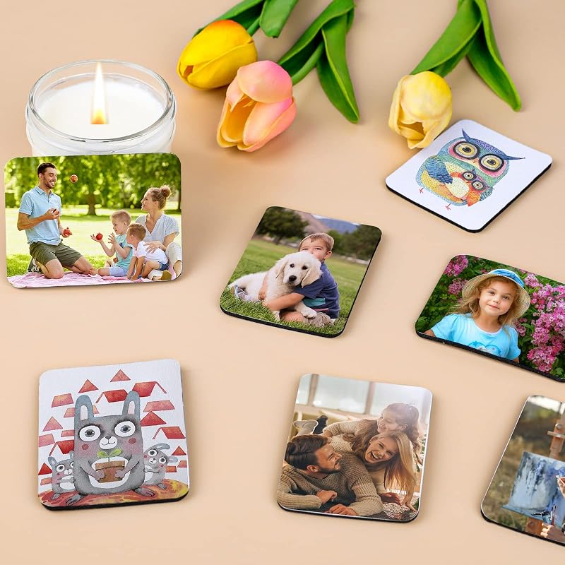 40 Pack Sublimation Magnet Blanks Set - 40 Rubber Pads + 40 DIY Magnets, Personalize Kitchen Decor - Variation of THIS listing
