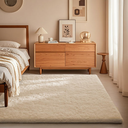 Ophanie Area Rugs for Bedroom Living Room, Color Cream White, Size 2' x 7', Shape Rectangular