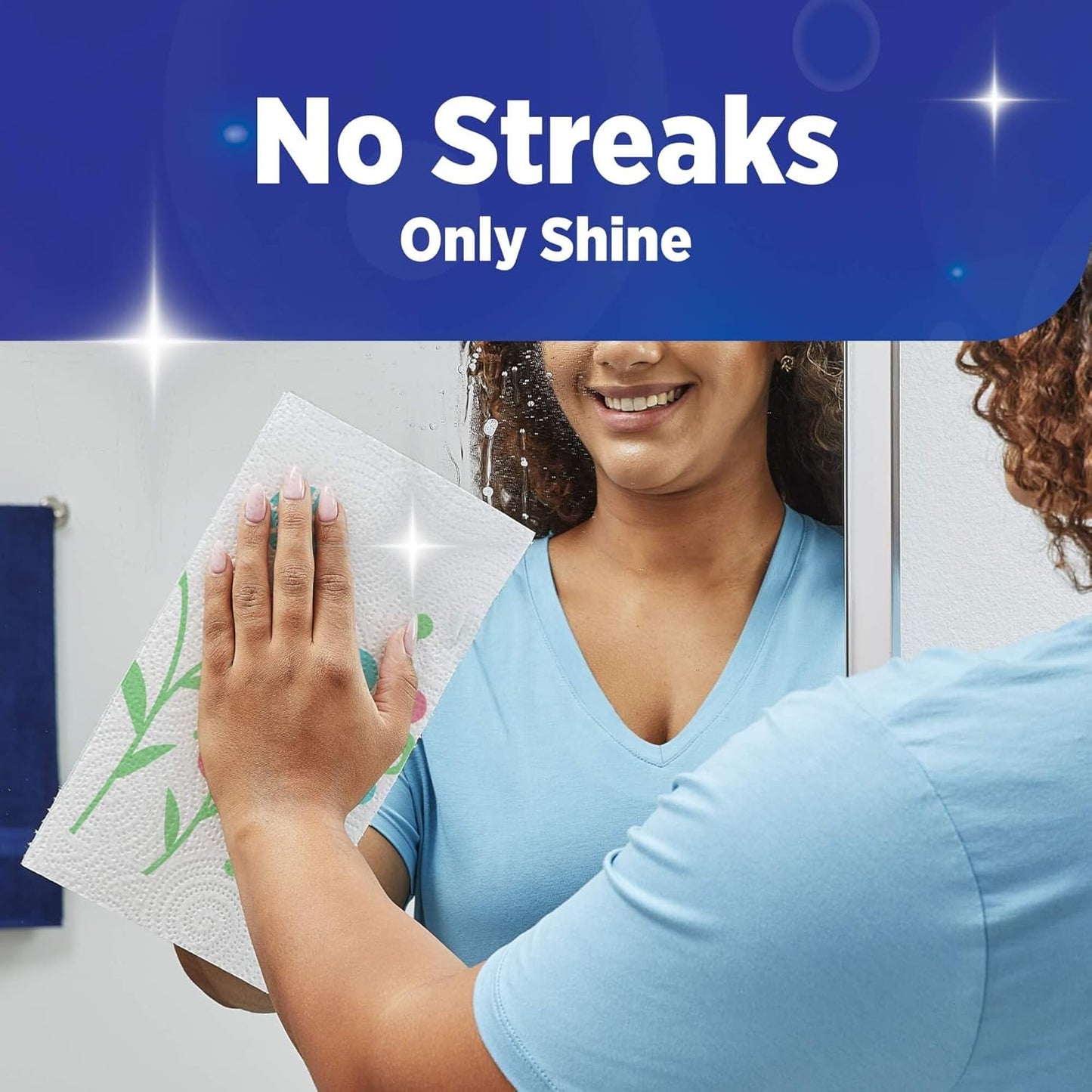 Sparkle Paper Towels - Pick-A-Size, Strong 2-Ply, Spirited Prints | 2 Double Rolls for Kitchen Cleanup