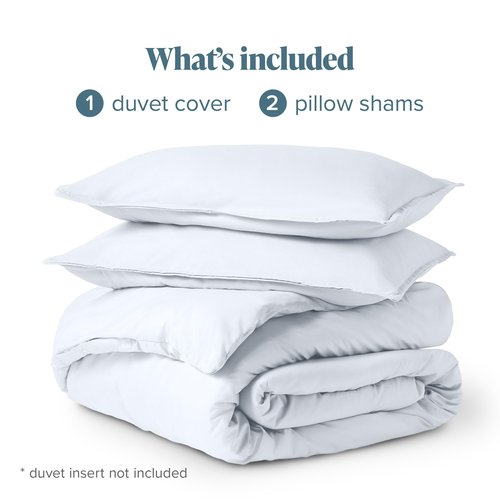 Bare Home Bedding Duvet Cover Queen Size - Premium 1800 Super Soft Duvet Covers Collection - Lightweight, Cooling Duvet Cover - Soft Breathable Bedding (Queen, White)