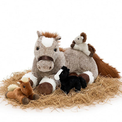 Tezituor 18" Horse Stuffed Animal Plush Fanimy Pony with Babies - Variation: Horse